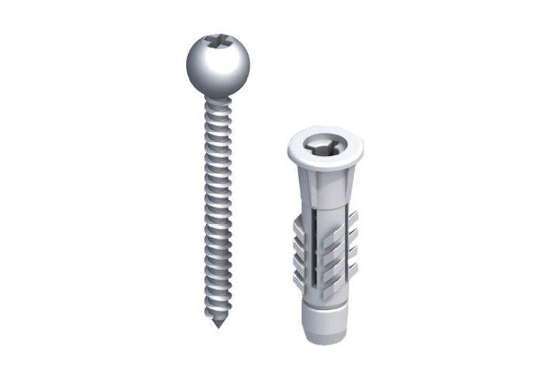 Βίδες και Βύσματα Δαπέδου Alfer Φ4x40mm Ατσάλι Σετ 5τμχ