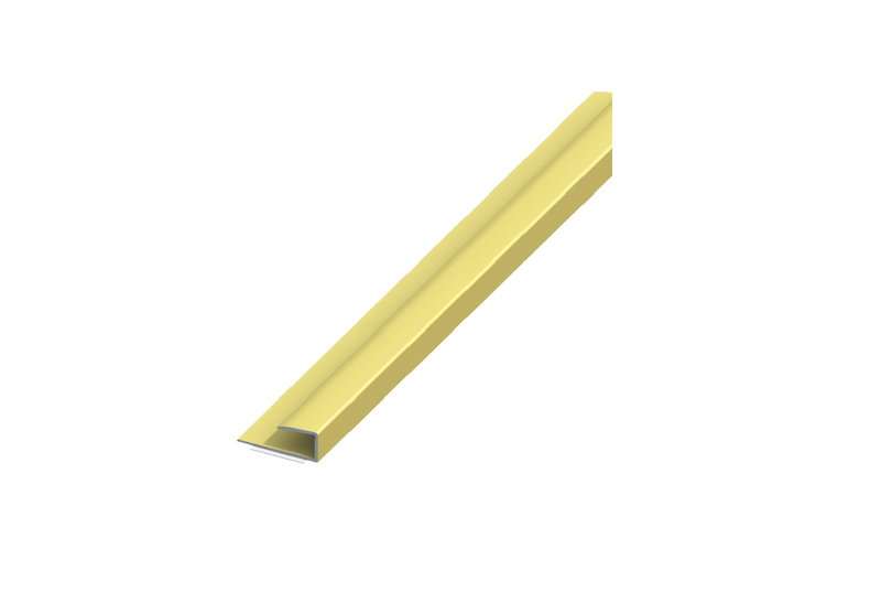 Προφίλ Πλαισίου Τύπου Π Αλουμινίου Alfer 100x0.9cm Χάλκινο