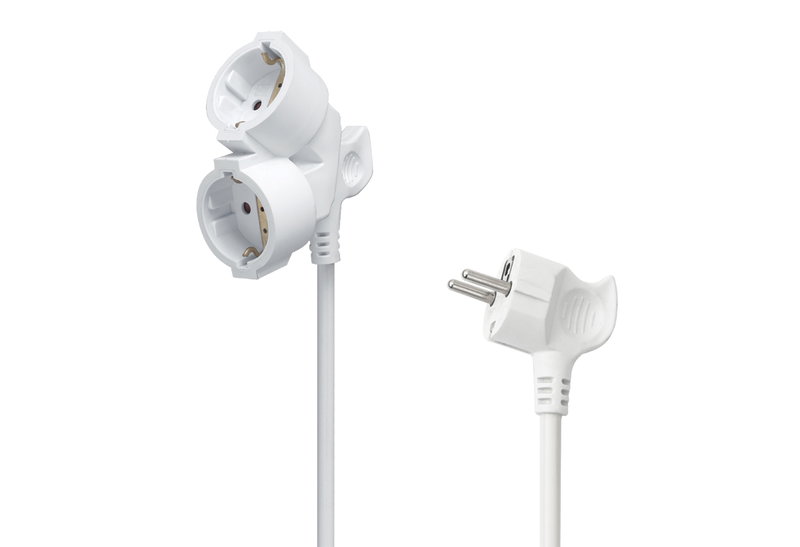 Προέκταση Καλωδίου Σούκο Sas 3M H05VV-F 3G1.5mm2 Me Διπλό Φις