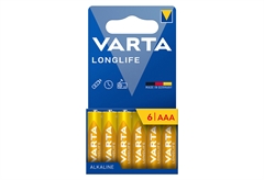 Μπαταρία Varta Longlife Extra Aαα, 6 Τεμαχίων