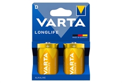 Μπαταρία Varta Longlife Extra D, 2 Τεμαχίων