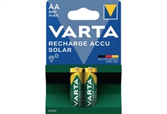 Μπαταρία Επαναφορτιζόμενη Varta Accu Solar AA, 2 Τεμαχίων