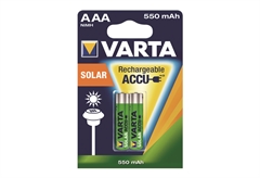 Μπαταρία Επαναφορτιζόμενη Varta Solar Accu AAA, 2 Τεμαχίων
