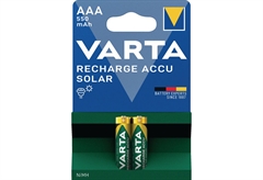 Μπαταρία Επαναφορτιζόμενη Varta Solar Accu AAA, 2 Τεμαχίων