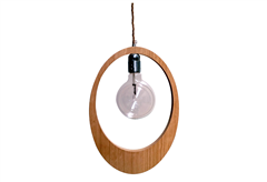 Κρεμαστό Φωτιστικό Gallis Wood Οβάλ