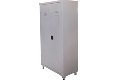 Ντουλάπα Μεταλλική Δίφυλλη 100x44x190cm με 4 Ράφια