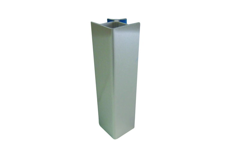 Γωνία Μπάζας PVC 90 Μοιρών Νίκελ 12 cm