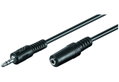 Καλώδιο Καρφί 3.5mm Stereo σε Θηλυκ 3.5mm Stereo 5m Rohs