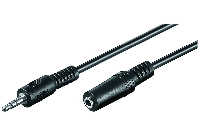Καλώδιο Καρφί 3.5mm Stereo σε Θηλυκ 3.5mm Stereo 5m Rohs