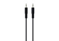 Καλώδιο Audio 3.5mm M/M 1m Portable Μαύρο Νίκελ