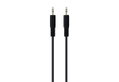 Καλώδιο Audio 3.5mm M/M 2m Portable Μαύρο Νίκελ