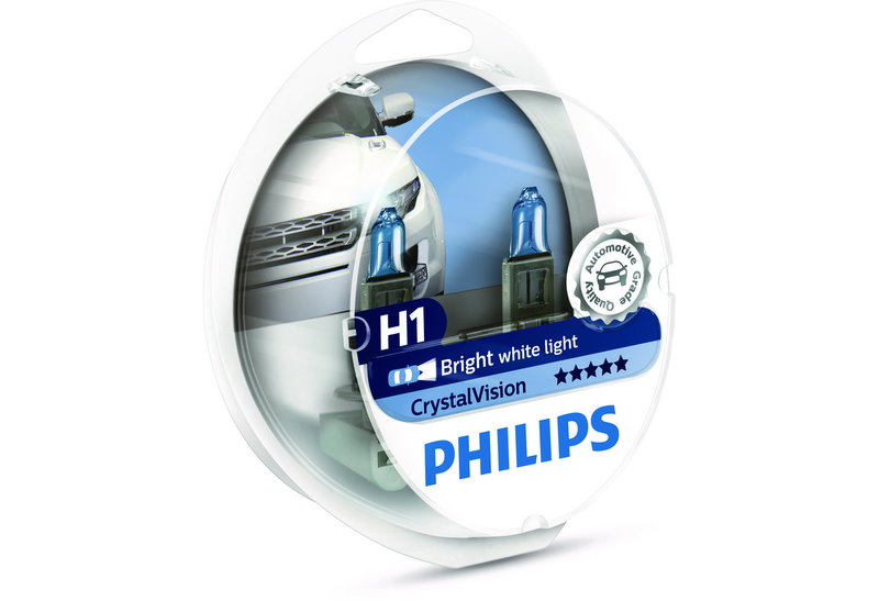 Σετ Λάμπα Αυτοκινήτου Crystal Vision Η1 Philips 55W 2τμχ