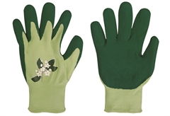 Γάντια Κήπου Lux με Σχέδιο&Latex Επικάλυψη Πράσινα Νο7