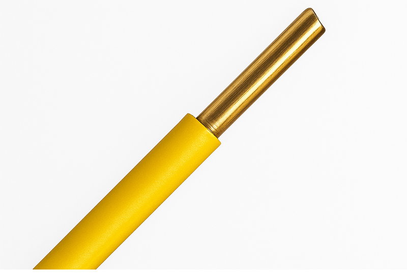 Καλώδιο Ρεύματος Κίτρινο E-Tec ΝΥΑ Η07V-U 450-750V 1x1.5mm² με το Μέτρο