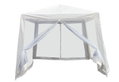 Trend Gazebo 3x3m Λευκό με 4 Πλαϊνά Τμήματα