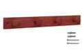 Κρεμάστρα Ash Wood Κόκκινη με 4 Γάντζους