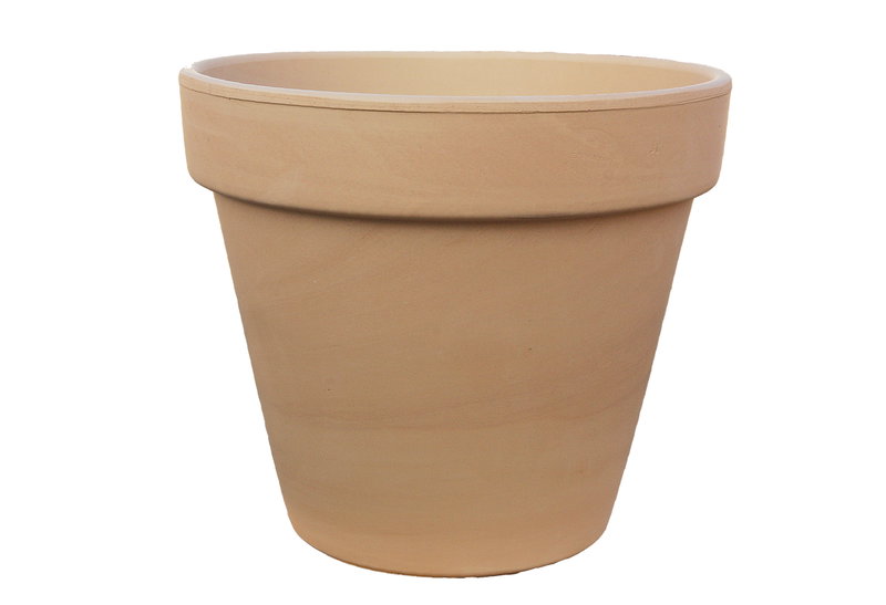 Γλάστρα Fitorio Φ17x15.5cm Μπεζ