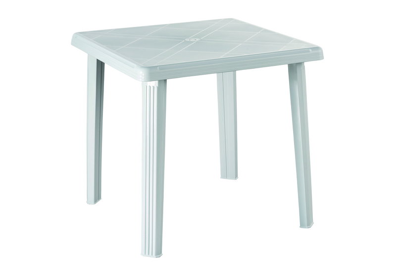 Τραπέζι Κήπου Idea Rodi Μ75xΠ75xΥ71cm Λευκό