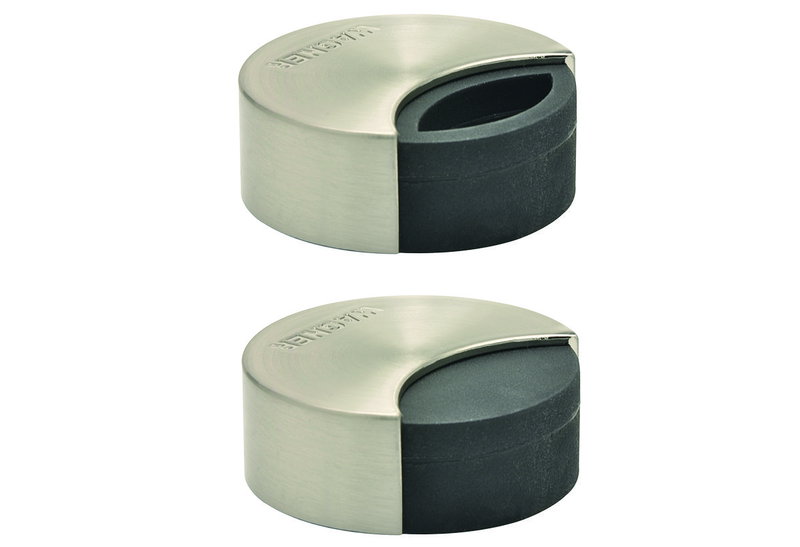 Στοπ Πόρτας Δαπέδου Φ50X18mm Μαύρο/Σατινέ