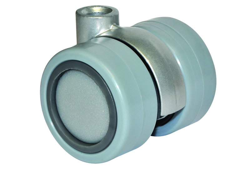 Ροδάκι Επίπλου Διπλό Μεταλλικό Φ.40mm