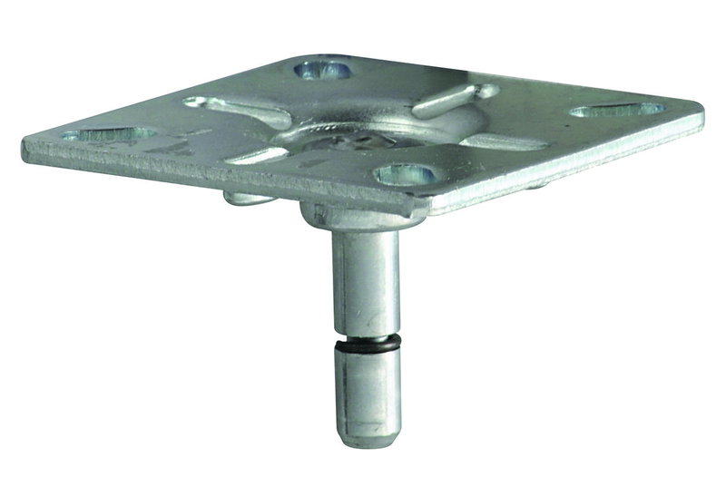 Πλάκα Στήριξης για Ροδάκι Wagner 60x60mm