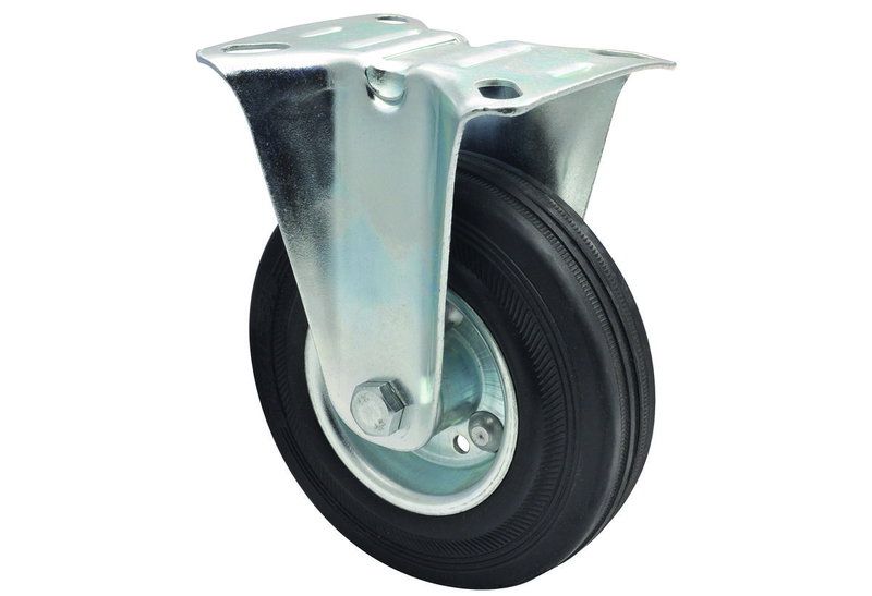 Ροδάκι Φ.125mm Σταθερό με Πλάκα Στήριξης