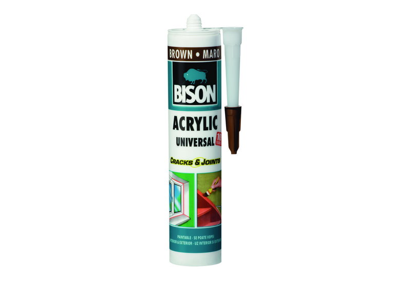 Μαστίχη Ακρυλική Bison 300ml Καφέ