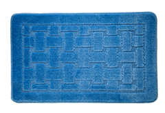 Χαλάκι Μπάνιου Ionion Iris 80x50cm Μπλε