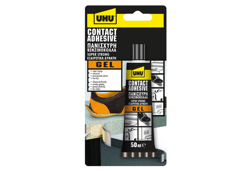 Βενζινόκολλα UHU Contact Glue Gel Hight Temp 50mL