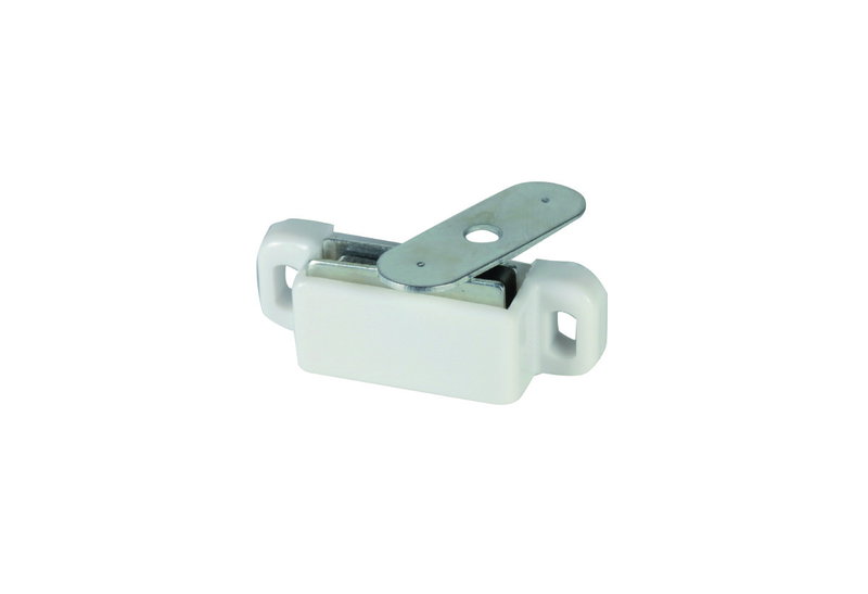 Μαγνητικό Κλιπ με 1 Τρύπα 35X12mm Λευκό 2 Τεμάχια