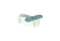 Μαγνητικό Κλιπ με 1 Τρύπα 40X12mm Λευκό 2 Τεμάχια