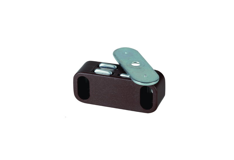 Μαγνητικό Κλιπ με 1 Τρύπα 40X12mm Καφέ 2 Τεμάχια