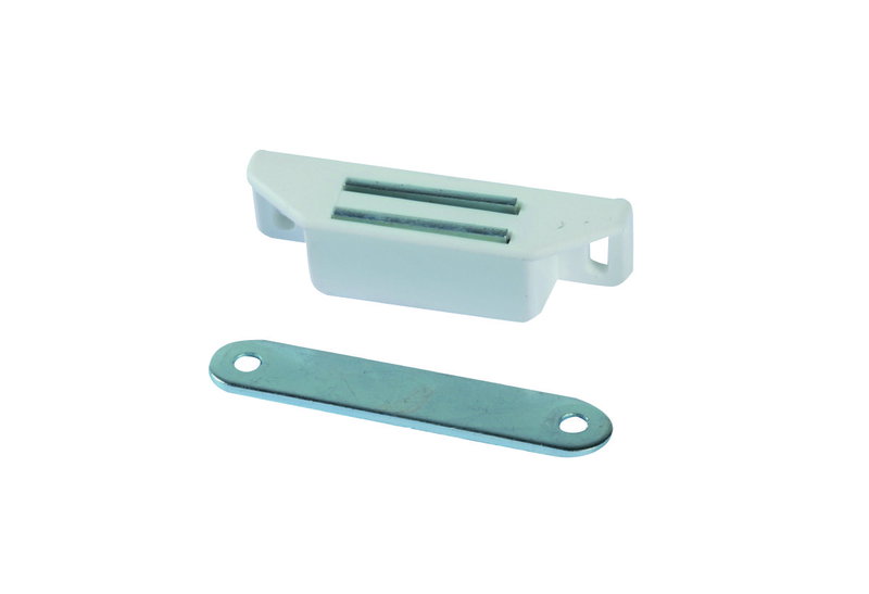 Μαγνητικό Κλιπ με 2 Τρύπες 65X16mm Λευκό 2 Τεμάχια