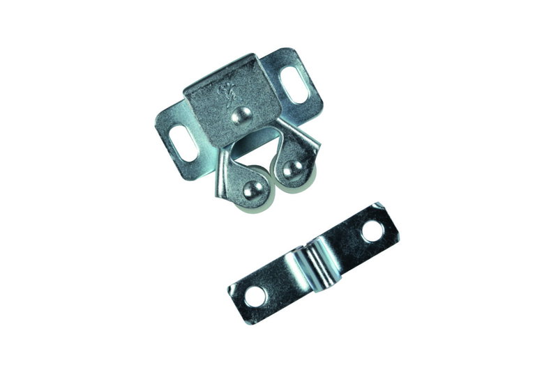 Σουστάκι με Διπλό Ροδάκι 30X20mm Γκρι 2 Τεμάχια