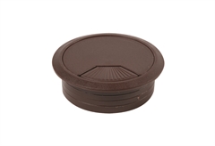 Τάπα Διέλευσης Καλωδίων Καφέ Φ.60/22mm 2 Τεμαχίων