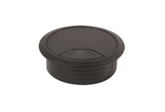 Τάπα Διέλευσης Καλωδίων Μαύρο Φ.60/22mm 2 Τεμαχίων