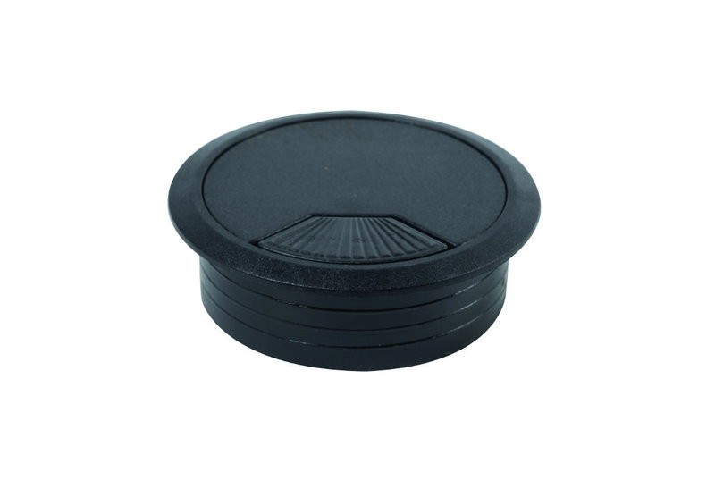 Τάπα Διέλευσης Καλωδίων Μαύρο Φ.60/22mm 2 Τεμαχίων