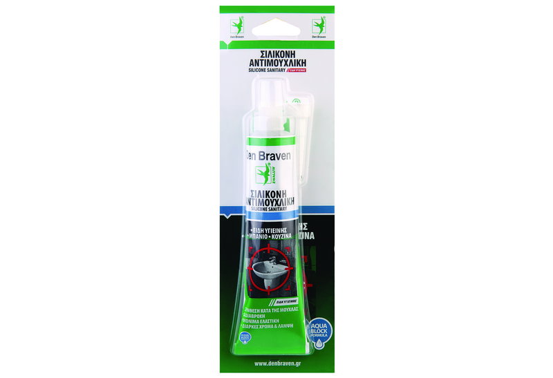 Σφραγιστικό Σιλικόνης Den Braven Sanitary 80ml Λευκό