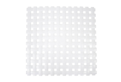 Αντιολισθητικό Πατάκι Ντουσιέρας Octopus Plexo 54x54cm Ασημί