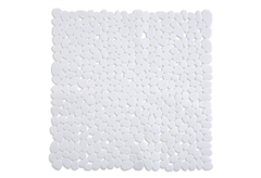 Αντιολισθητικό Πατάκι Ντουσιέρας Octopus Βότσαλο 54x54cm Λευκό