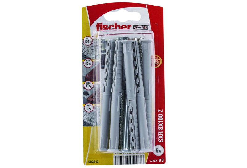 Στήριγμα Πλαισίου Fischer SXR 8X100mm και Βίδα 6X105mm 5 Τεμάχια