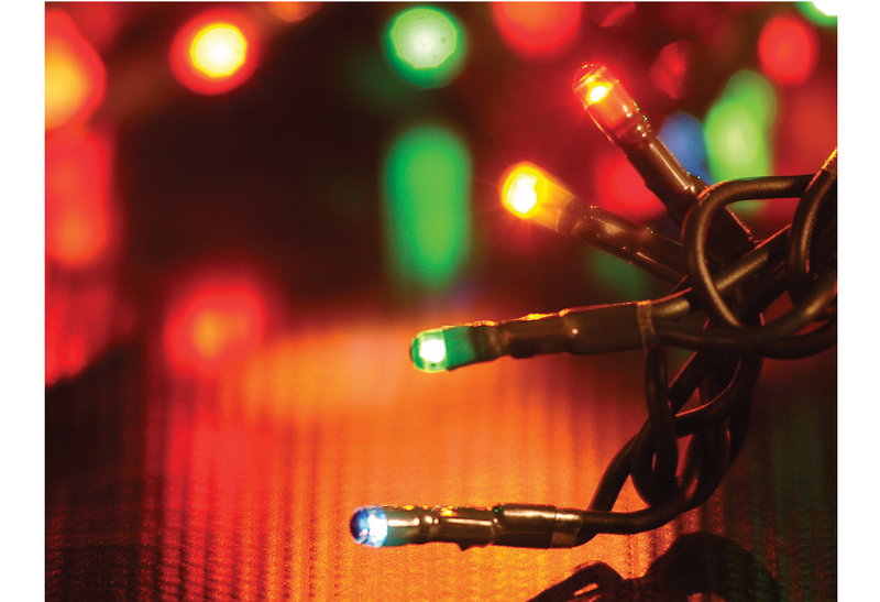 Χριστουγεννιάτικα Λαμπάκια 100LED Ρεύματος GS Πολύχρωμο 150cm