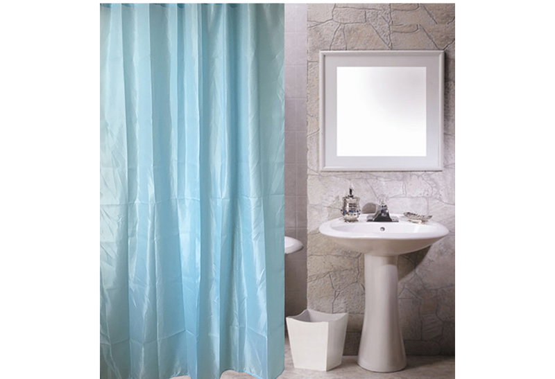 Κουρτίνα Μπάνιου Υφασμάτινη Γαλάζια 240X180cm