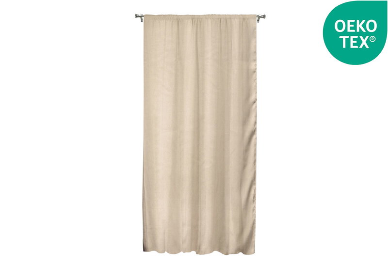 Κουρτίνα Easy Home Blackout 270x140cm Άμμος με Τρέσα