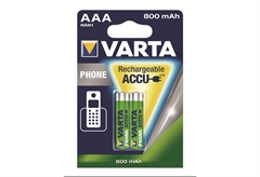 Μπαταρία Επαναφορτιζόμενη Varta Phone Accu AAA, 2 Τεμαχίων