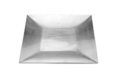 Πιατέλα Τετράγωνη Ασημί 30X30cm