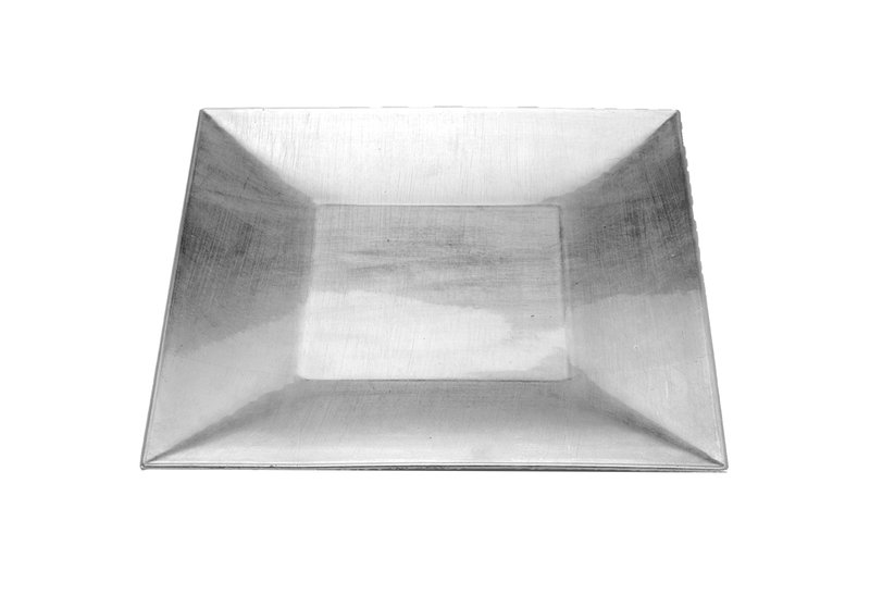 Πιατέλα Τετράγωνη Ασημί 30X30cm
