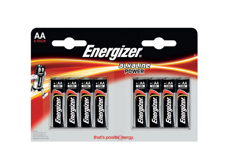 Μπαταρία Energizer Alkiline Power AA, 8 Τεμαχίων