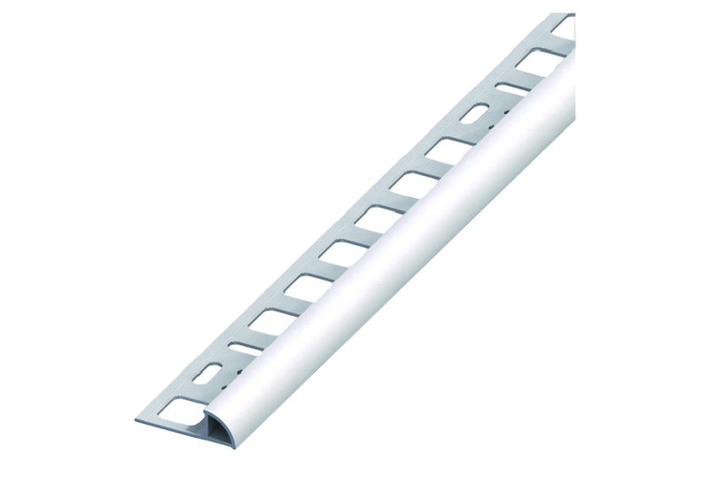 Προστατευτικό Προφίλ Πλακιδίων Alfer 250x0.8cm Ασημί