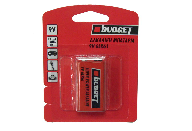 Μπαταρία Αλκαλική 9V Budget